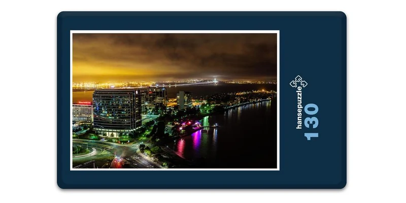17450 Orte - Emeryville bei Nacht Puzzle