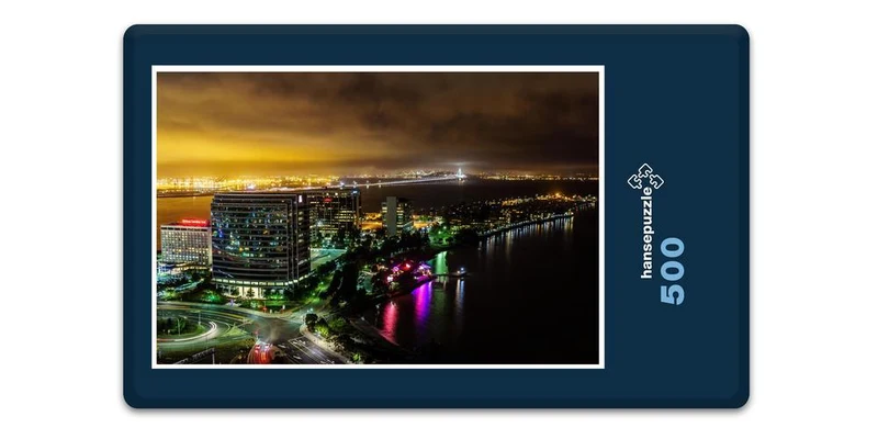 17450 Orte - Emeryville bei Nacht Puzzle