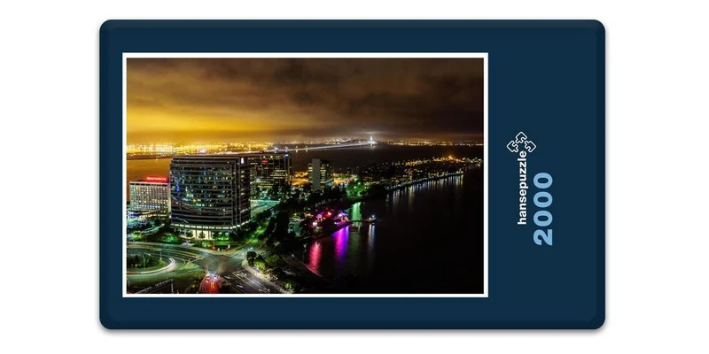 17450 Orte - Emeryville bei Nacht Puzzle