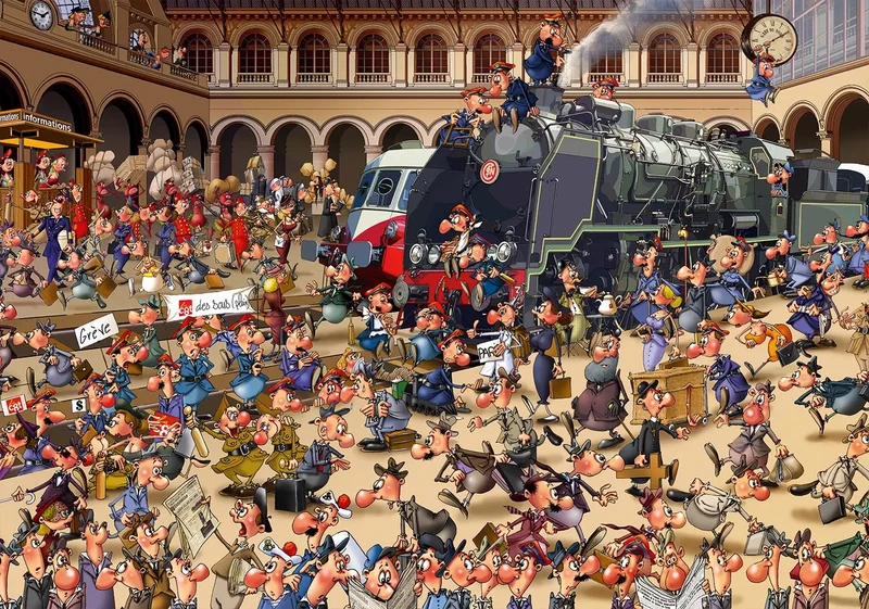 French Train Station, Francois Ruyer (1000pcs)