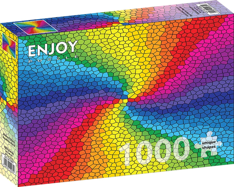 Stained Glass Rainbow Burst (1000pcs)