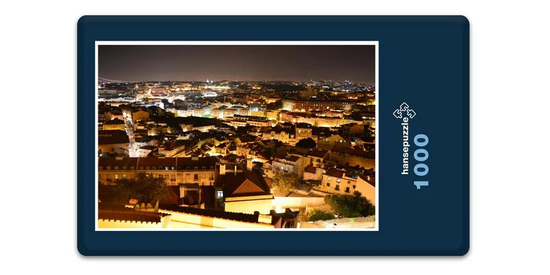 17501 Orte - Lissabon bei Nacht Puzzle