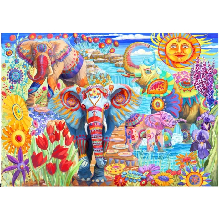 Elephants in the Garden, Laura Audi (6000pcs)