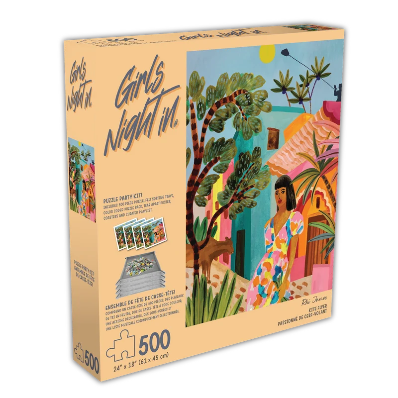 Girls Night In - Kite Flyer (Puzzle Party Kit) (500pcs)