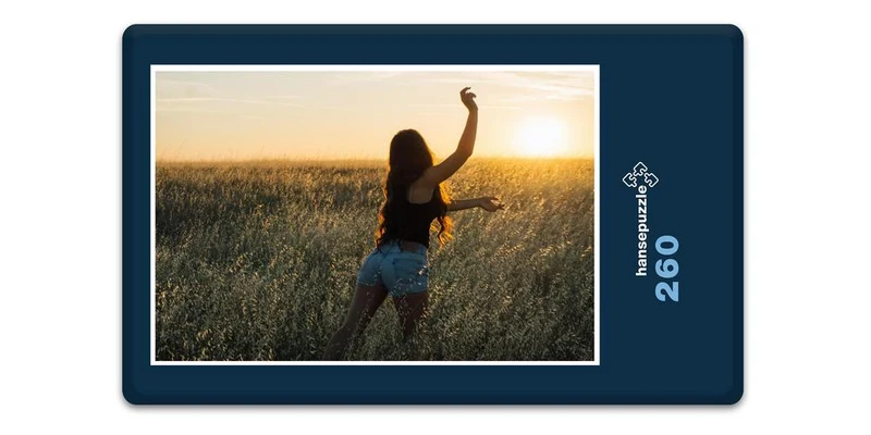 17571 Menschen - Frau im Feld Puzzle