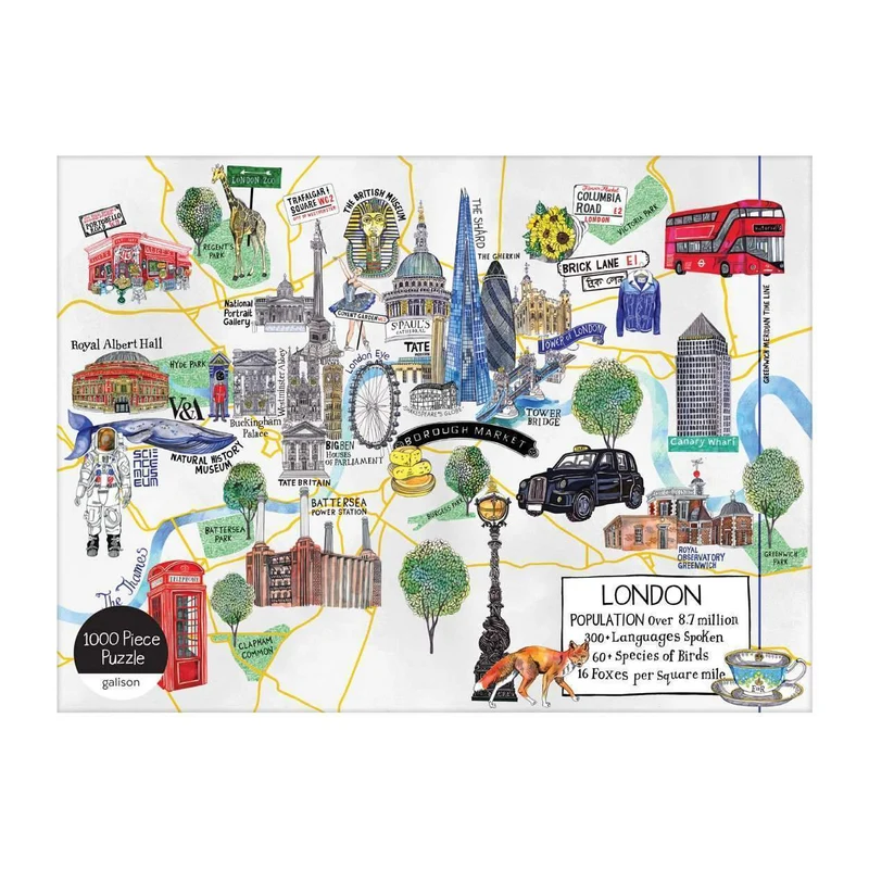 PFG London Map (Usage/Used - PUZZLES FOR GOOD)