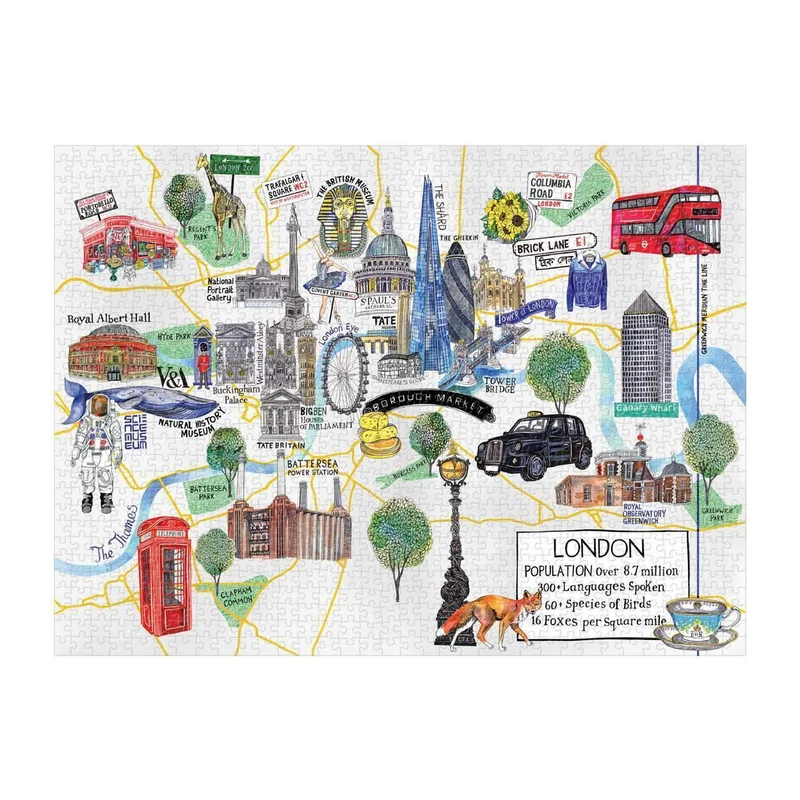 PFG London Map (Usage/Used - PUZZLES FOR GOOD)