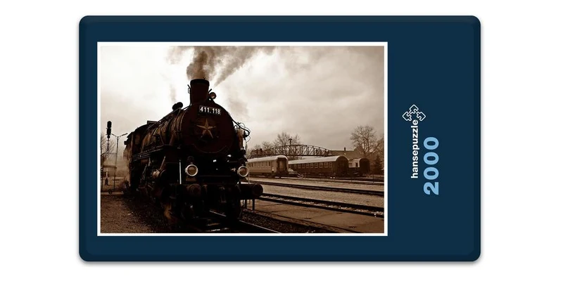 17630 Fortbewegung - Dampf-Lokomotive Puzzle