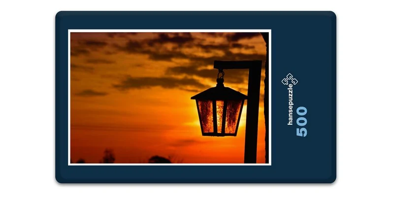 17828 Natur - Laterne am Abend Puzzle