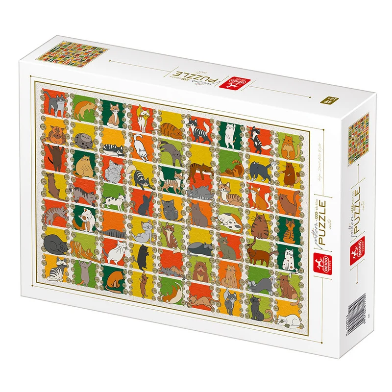 DMG Pattern Cats (1000pcs) (DAMAGED BOX)