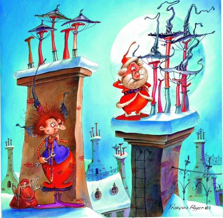 The Witch & Santa Claus, Francois Ruyer (1000pcs)