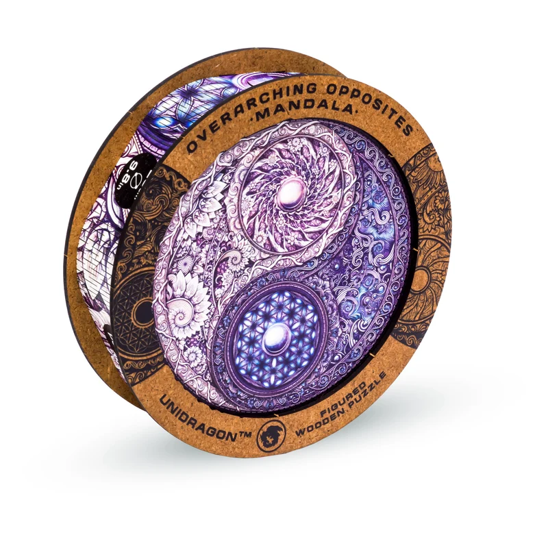 Overarching Opposites MANDALA (Size M) (Wooden Jigsaw Puzzle)