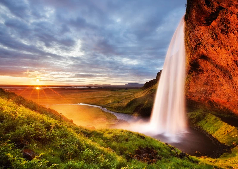 PFG Seljalandsfoss Waterfall - Southern Iceland (Usagé/Used - PUZZLES FOR GOOD)