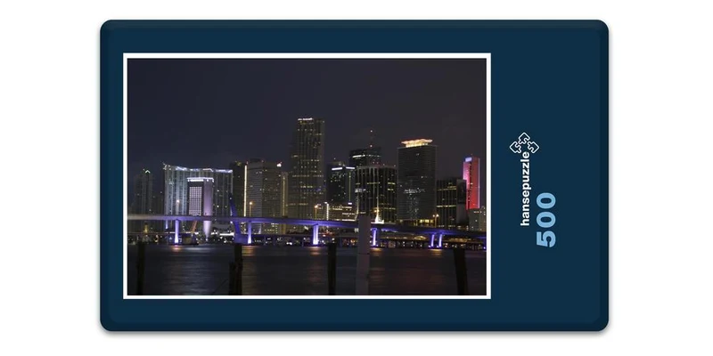 17918 Reisen - Miami bei Nacht Puzzle