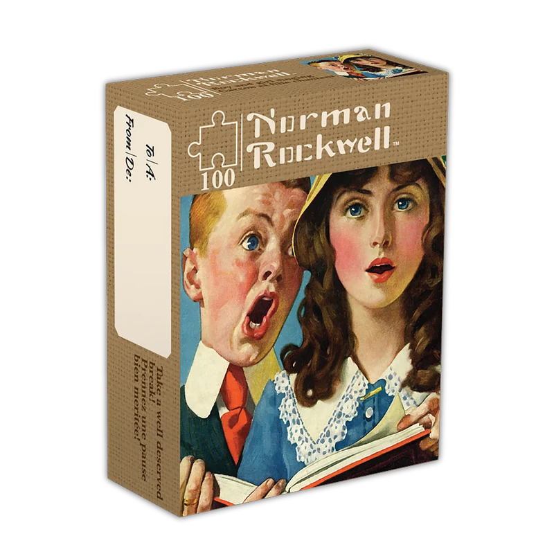 10-minute Break - Boy & Girl Singing (Garcon & Fille Chantant), Norman Rockwell (100pcs)