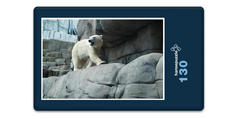 17953 Tierwelt - Eisbär auf Fels Puzzle