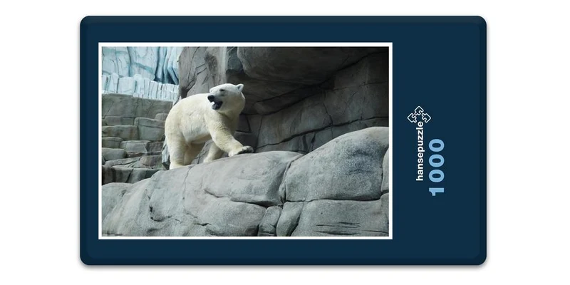 17953 Tierwelt - Eisbär auf Fels Puzzle