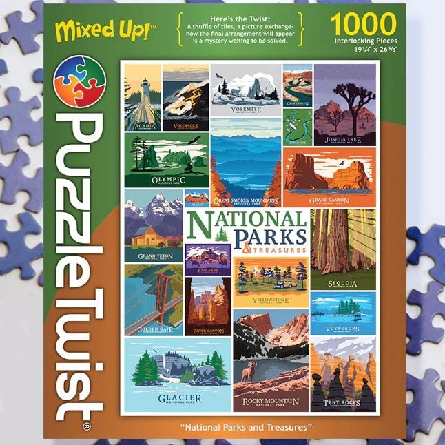 National Parks and Treasures - Mixed Up! (1000pcs)