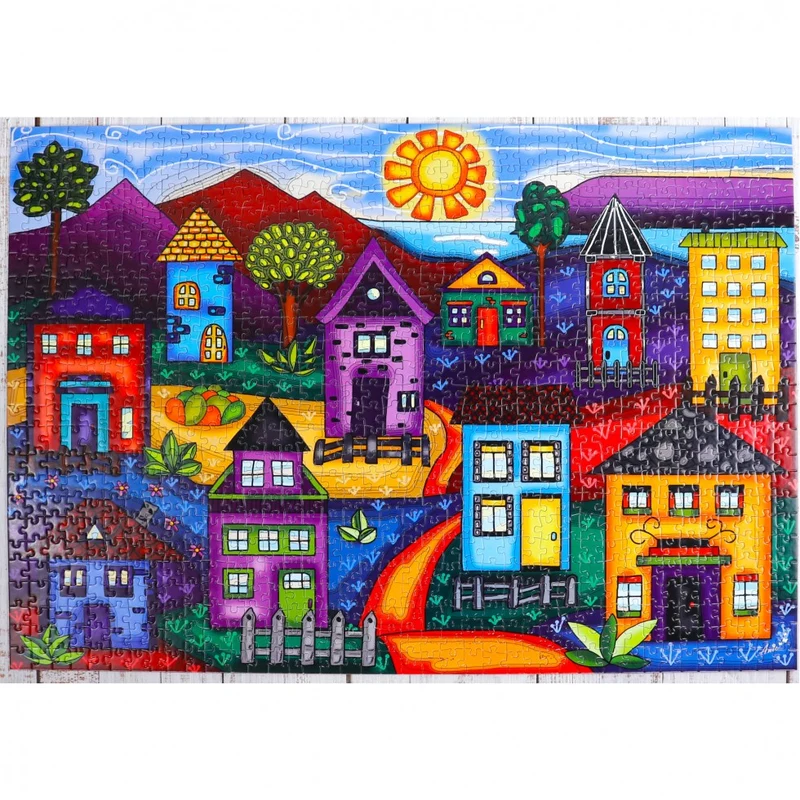 Maisons Dans La Vallee / Houses in the Valley, Anie Maltais (1000pcs)