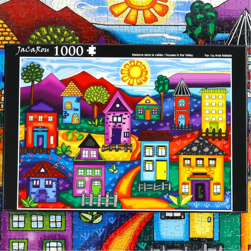 Maisons Dans La Vallee / Houses in the Valley, Anie Maltais (1000pcs)