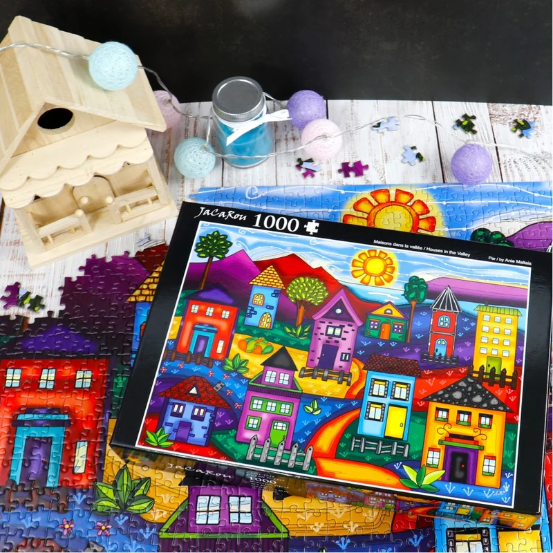 Maisons Dans La Vallee / Houses in the Valley, Anie Maltais (1000pcs)