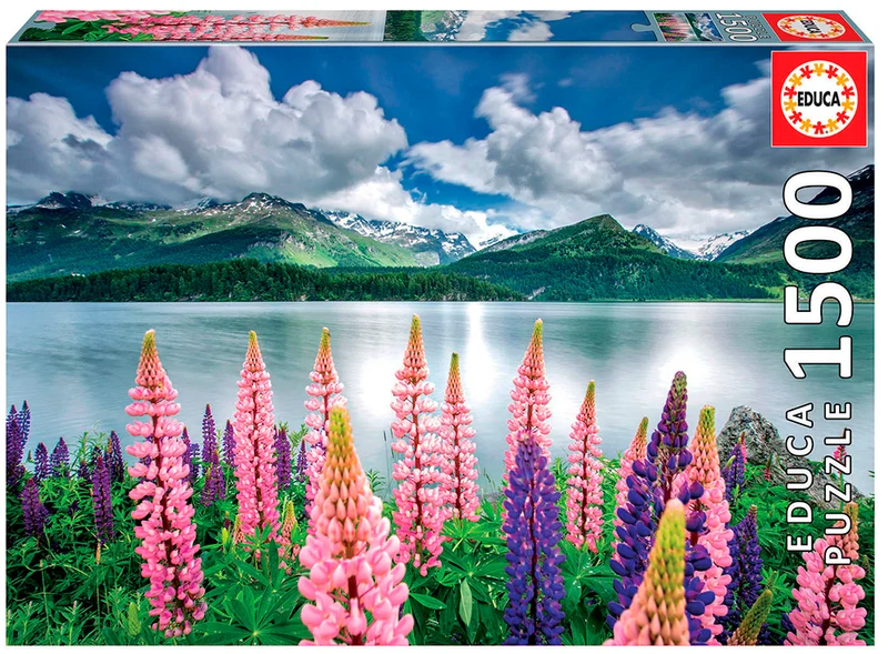 Lupins on the Shores of Lake Sils (1500pcs)