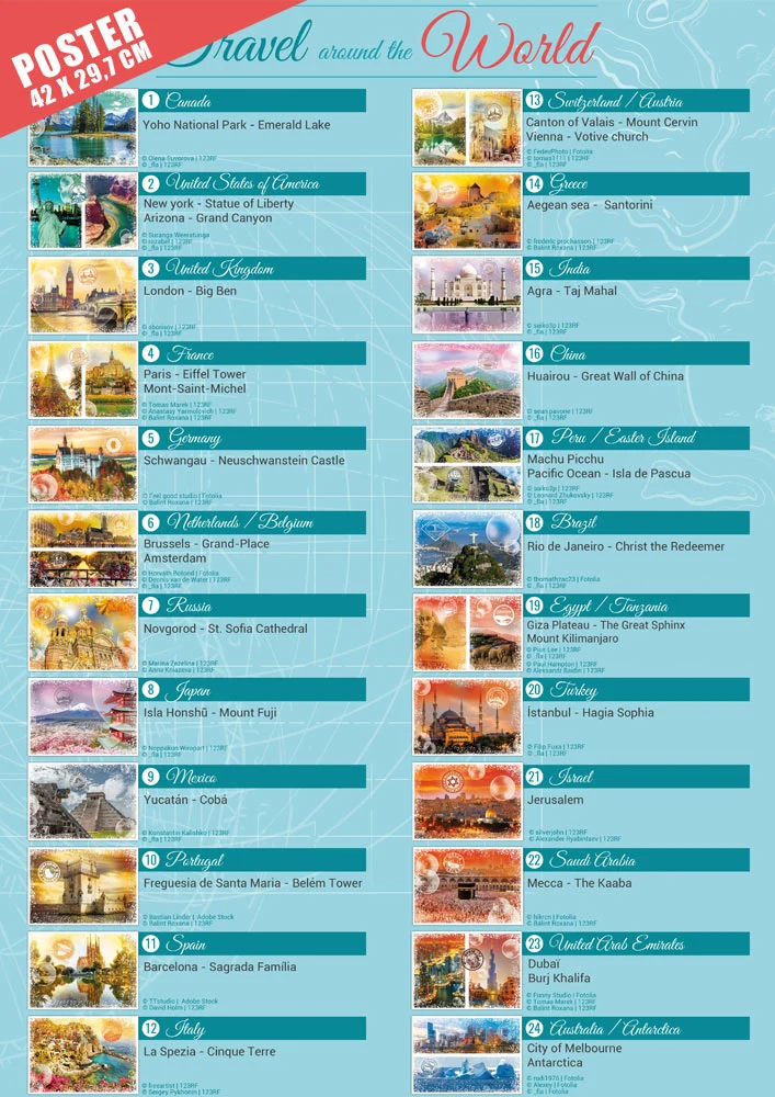 Travel Around The World (48,000 pcs)