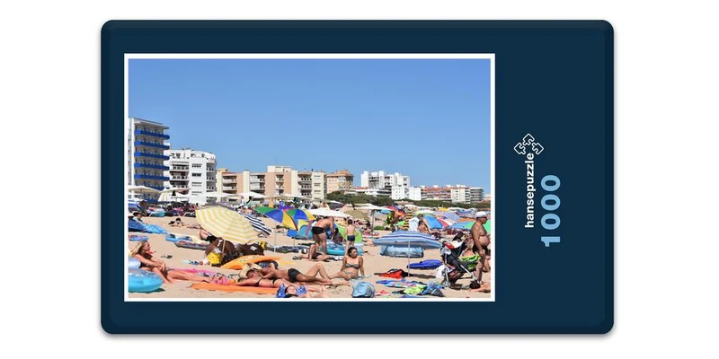 17751 Menschen - Am Strand Puzzle