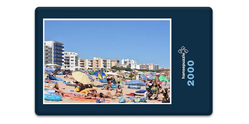 17751 Menschen - Am Strand Puzzle