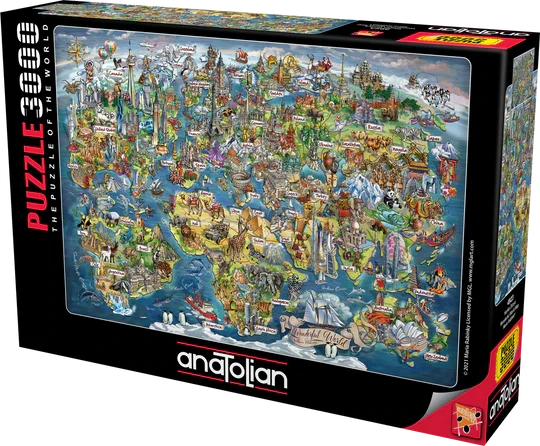 DMG Wonderful World Map (3000pcs) (DAMAGED BOX)