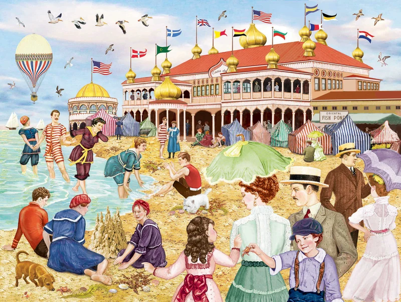 Seaside Bathing Beauties of 1910, Rosiland Solomon (550pcs)