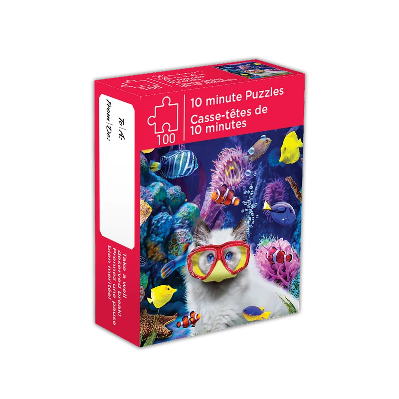 10-minute Break -Kitten in a Fish Tank, Karen Burke (100pcs)