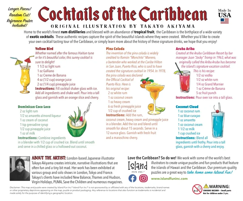 Cocktails of the Caribbean, Takayo Akiyama (1000pcs)