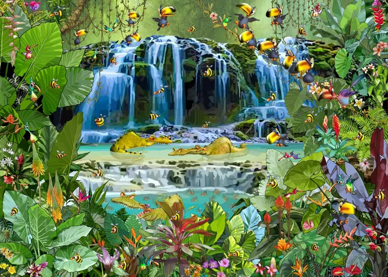 Waterfall, Francois Ruyer (500pcs)