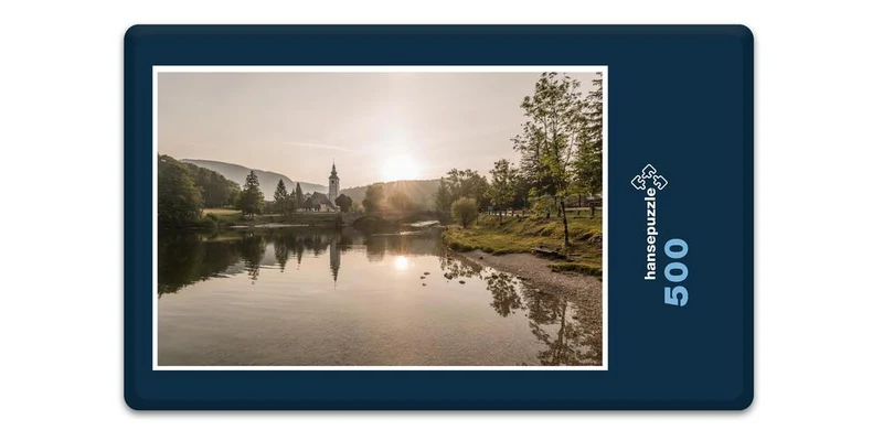17872 Natur - Kirche am Fluß Puzzle