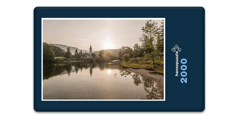 17872 Natur - Kirche am Fluß Puzzle