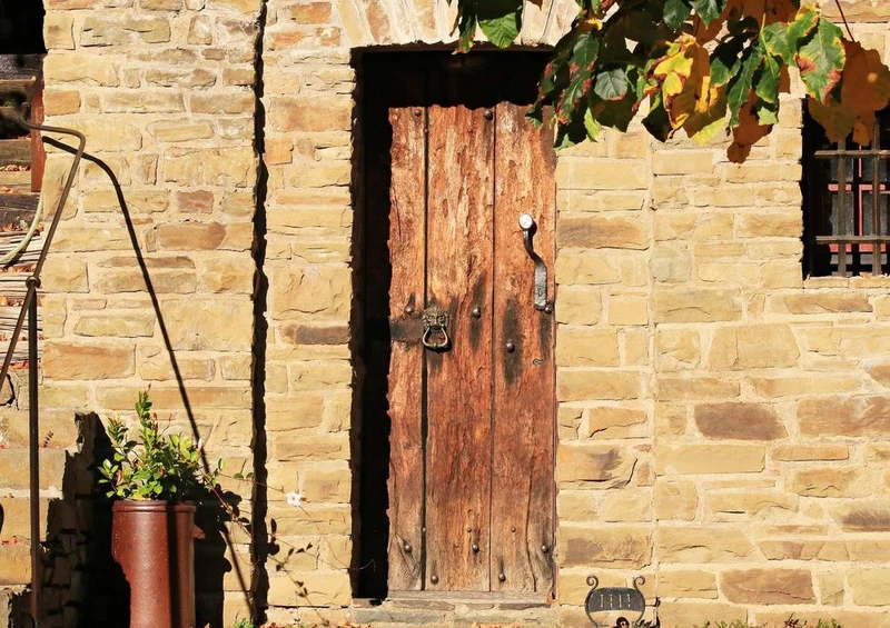 17875 Gebäude - Holztür Puzzle