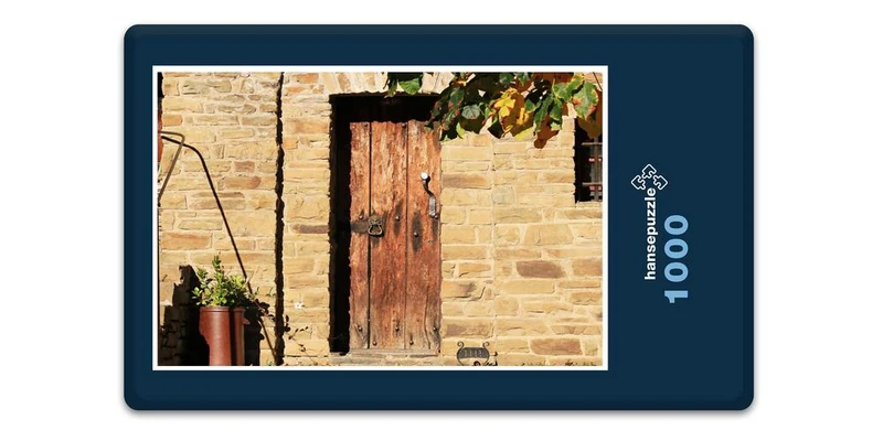 17875 Gebäude - Holztür Puzzle