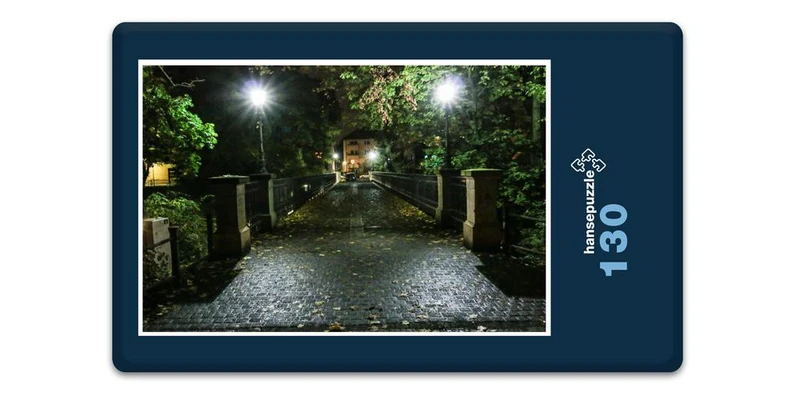 17878 Gebäude - Nacht-Brücke Puzzle