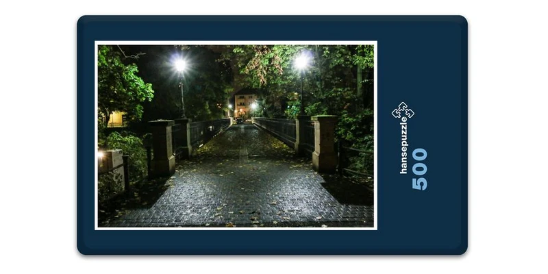17878 Gebäude - Nacht-Brücke Puzzle