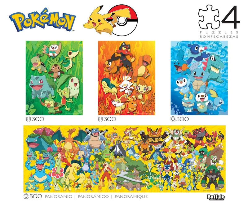 4-in-1 Pokemon Multi-Pack (3x300, 1x500pcs)