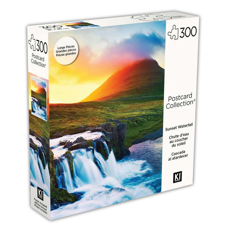 Postcard Collection - Sunset Waterfall (300pcs)