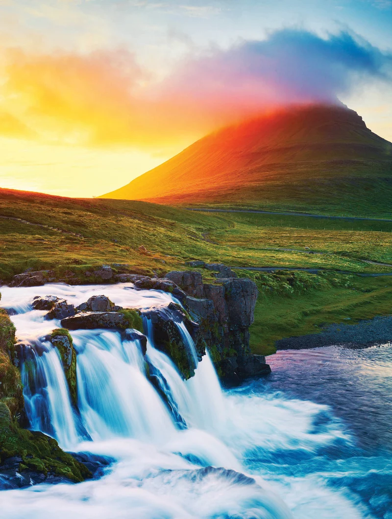 Postcard Collection - Sunset Waterfall (300pcs)
