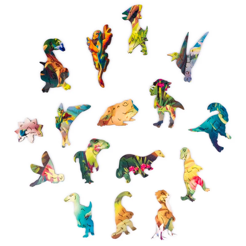 Woosaic Tyrannosaurus Rex 4 in 1 - Dino Collection (Wooden Jigsaw Puzzle)