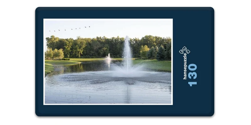 17834 Natur - Springbrunnen in Park Puzzle