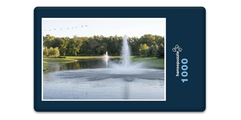 17834 Natur - Springbrunnen in Park Puzzle