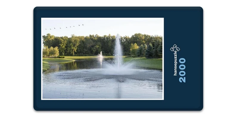 17834 Natur - Springbrunnen in Park Puzzle
