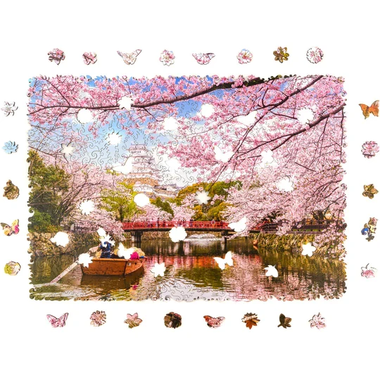 Sakura (Size M) (Wooden Jigsaw Puzzle)