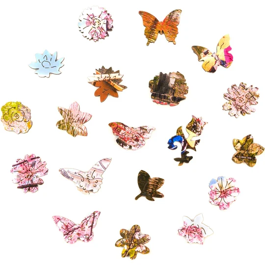 Sakura (Size M) (Wooden Jigsaw Puzzle)