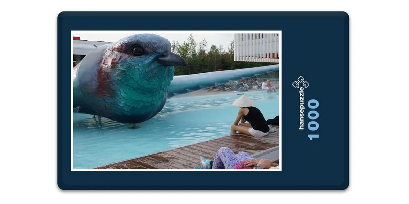 17794 Tierwelt - Vogel im Pool Puzzle